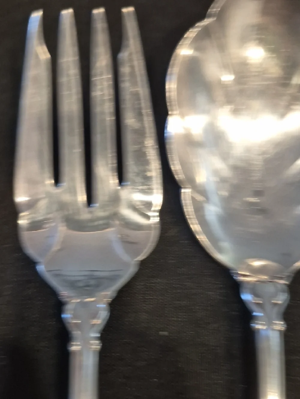 Holmer And Edwards Deep Silver Plated Orleans Set Of 3 Serving Pieces